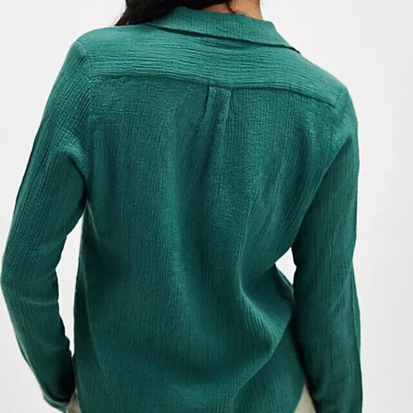 NWOT Free People Casey Slim Shirt - Picture 5 of 5